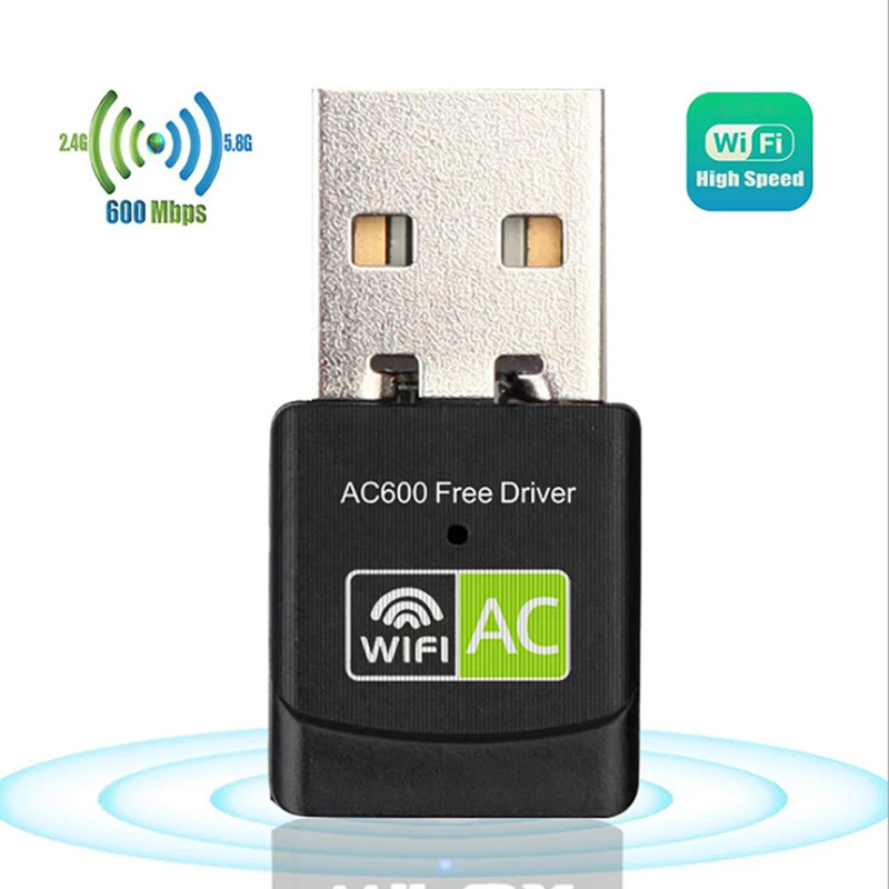 600M no necesita conducir tarjeta inalámbrica USB de doble banda 2,4G/5,8G adaptador Wifi de escritorio/portátil - imagen 2