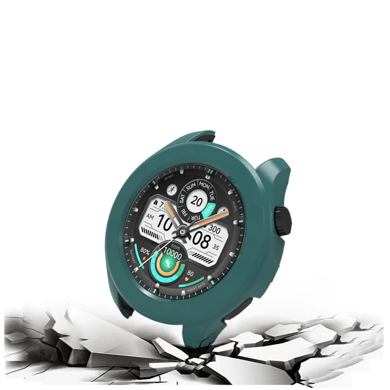 Protector de pantalla de cristal con carcasa de borde duro, funda de marco completo para reloj inteligente Haylou Solar Neo, cubierta protectora de parachoques - imagen 5
