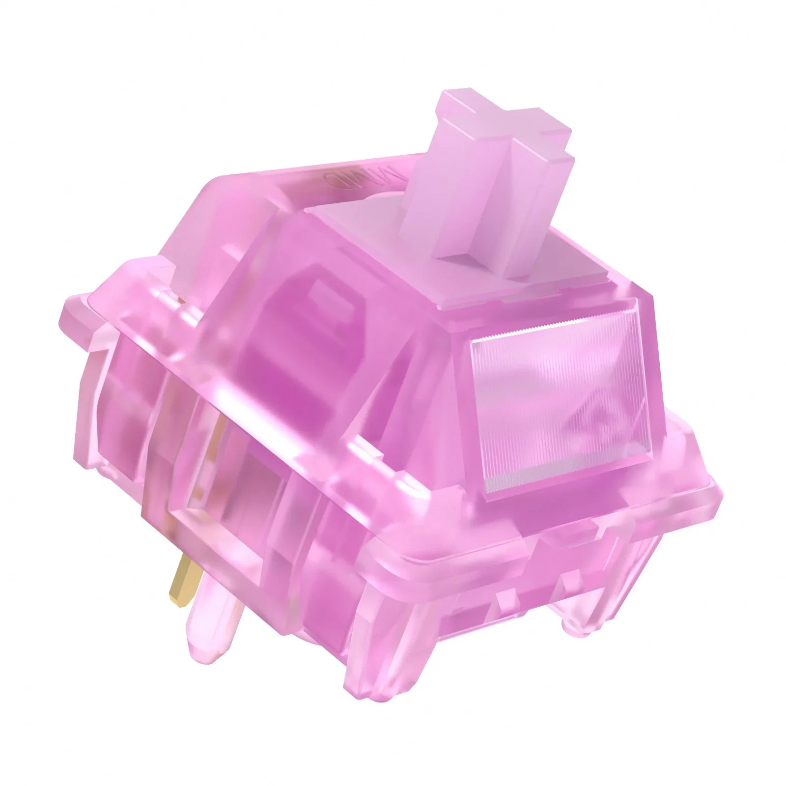 MMD INK-interruptores morados para teclado, interruptor lineal de 38g, PC personalizado POM, resorte largo de 5 pines para Cherry MX, intercambio en caliente lubricado en fábrica, personalizado