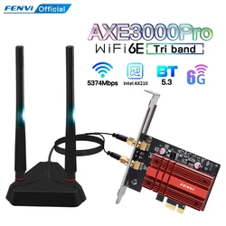 Tarjeta WiFi 6E Intel AX210 PCIe Bluetooth 5.3