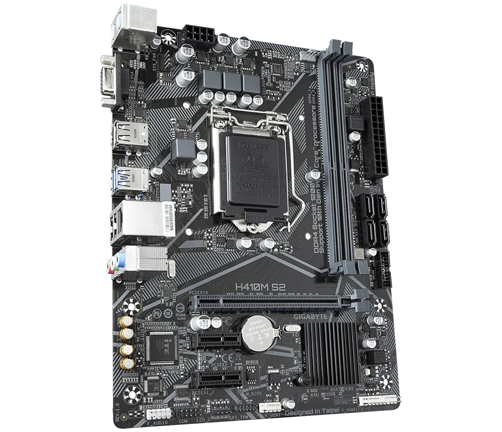 Placa base GIGABYTE H410M S2 Intel H410 Socket 1200 DDR4 mATX VGA Core USB 3,2 - imagen 2