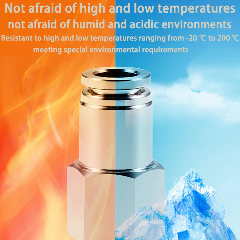 Accesorio de manguera neumática de acero inoxidable 304, conector de tubo de aire PCF 1/8 1/4 3/8 1/2 BSP, accesorios de tubería de liberación rápida PCF14-02 PCF12 - imagen 5