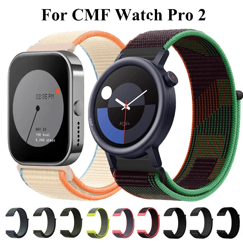 Correa de nailon suave para CMF Watch Pro 2 Sport, pulsera de repuesto de 22mm, Correa para CMF de Nothing Watch Pro Band - imagen 2