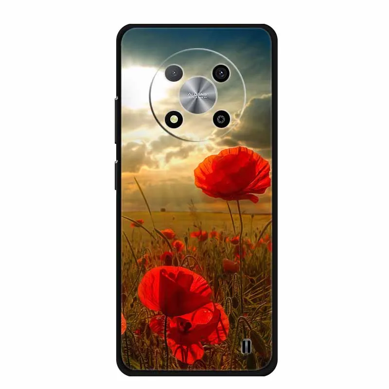 Funda para ZTE Blade A73 5G, funda de teléfono de silicona suave de lujo TPU para ZTE Blade A73 5G 7160N, Fundas protectoras de dibujos animados con flores nuevas - imagen 3