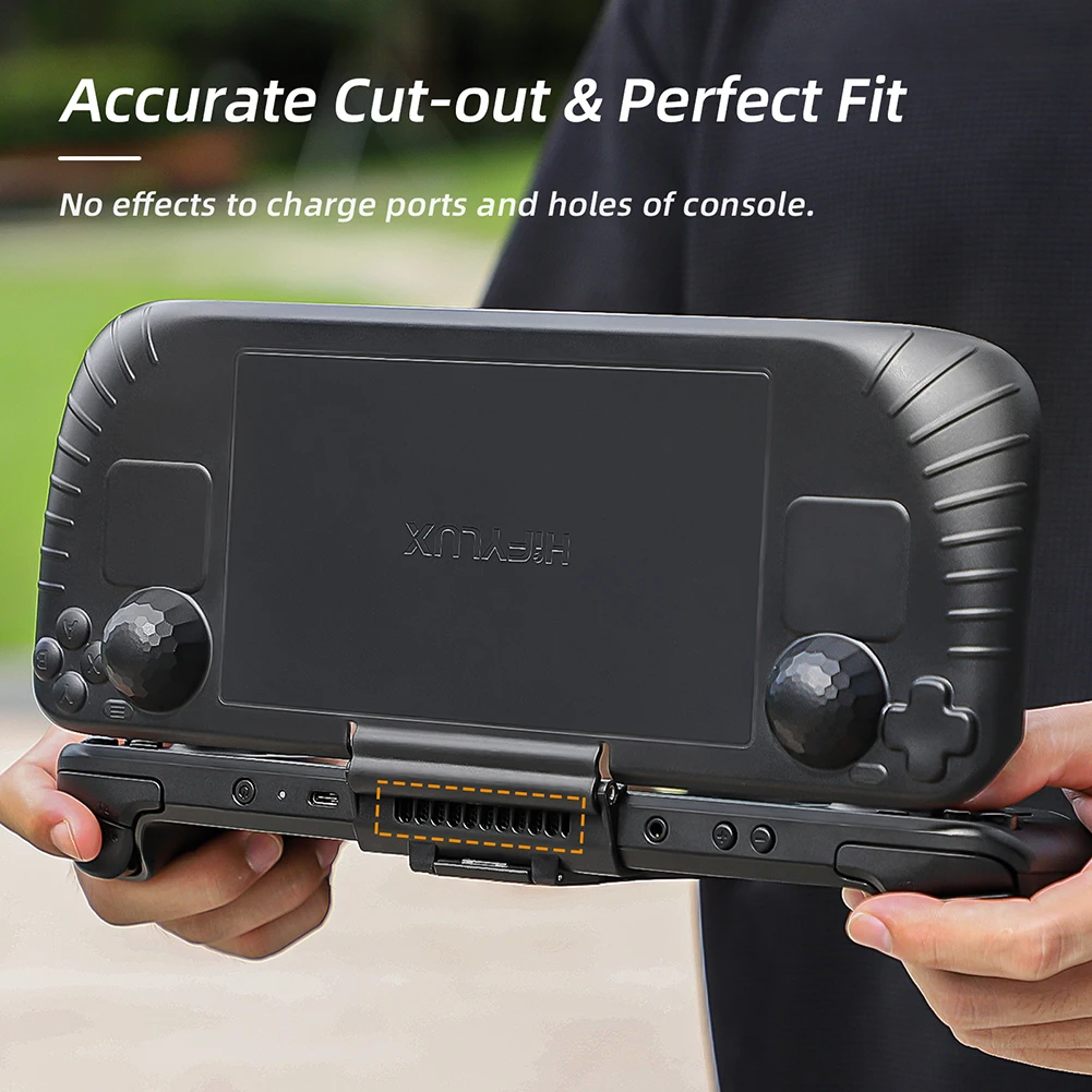 Funda protectora para consola Steam Deck, cubierta trasera + soporte, carcasa de refrigeración, accesorios de juego - imagen 3
