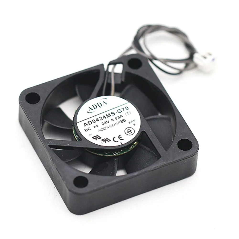 para ADDA AD0424MS-G70 40 mm 24 V CC Ventilador silencioso con rodamiento de aceite | Refrigeración de 2 cables para impresoras/inversores/armarios PLC 3D - imagen 5