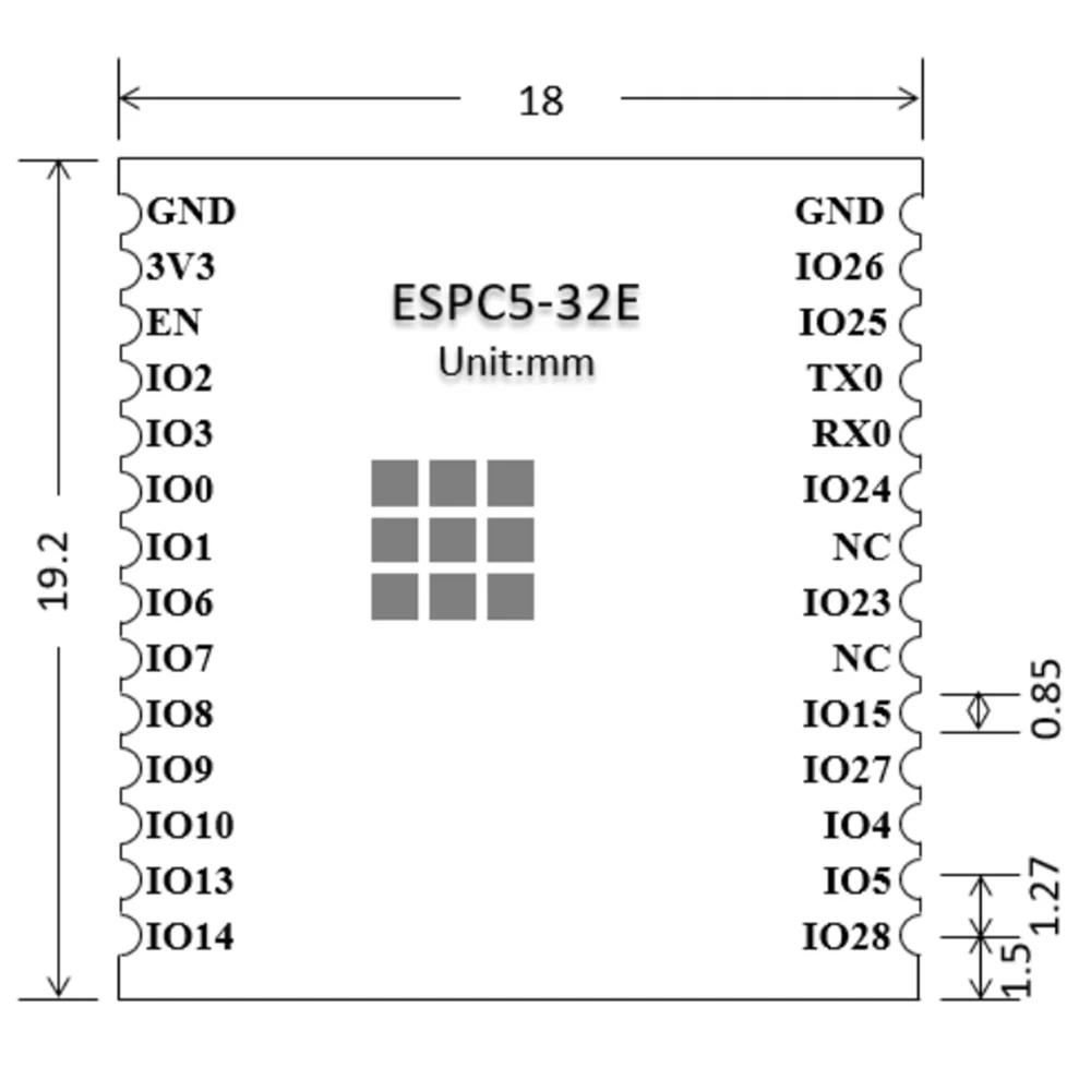 ESP32-C5-N4 ESP32C5 WiFi 6 Placa de desarrollo de doble banda 2,4G 5G compatible con módulo ESP32 para proyectos IoT - imagen 3