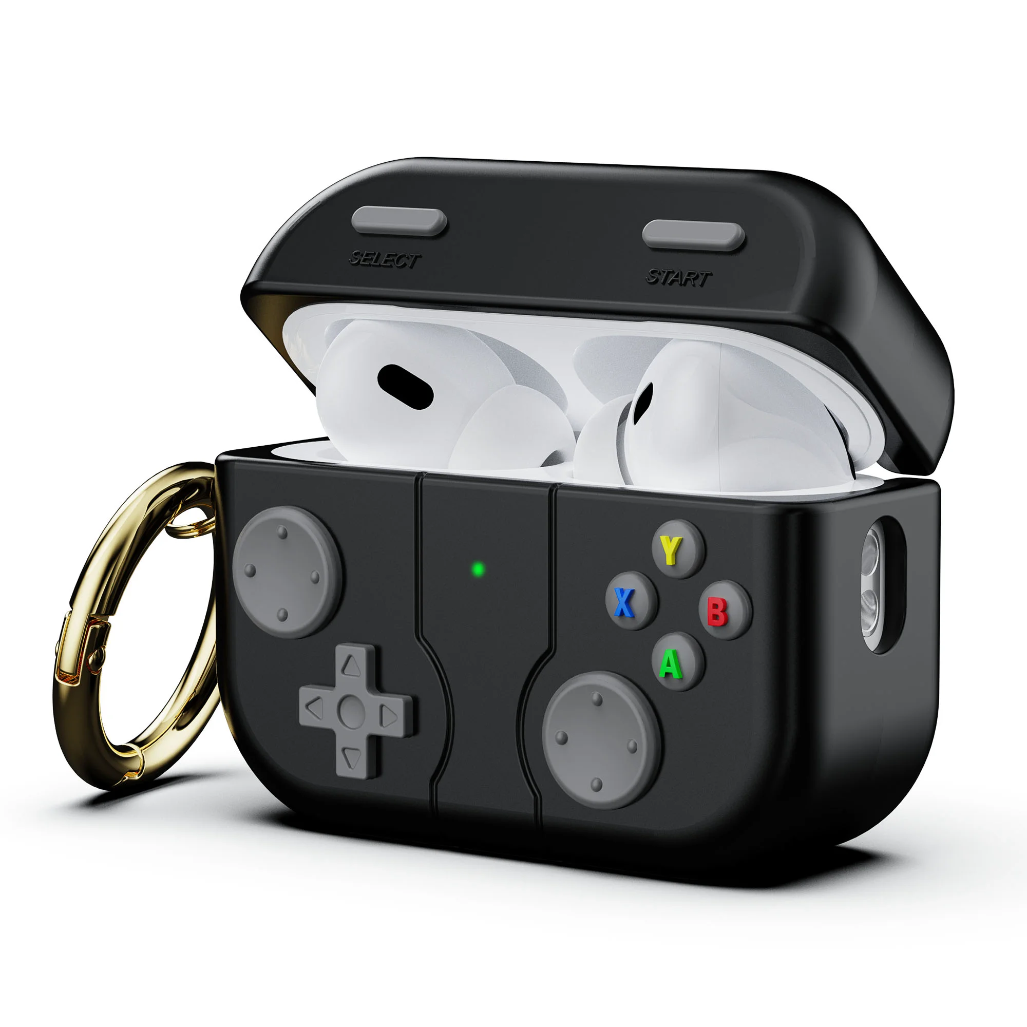 Compatible con funda AirPods Pro de 2.a / 1.a generación, funda protectora de silicona suave con diseño de controlador de consola de juegos para Ai - imagen 3