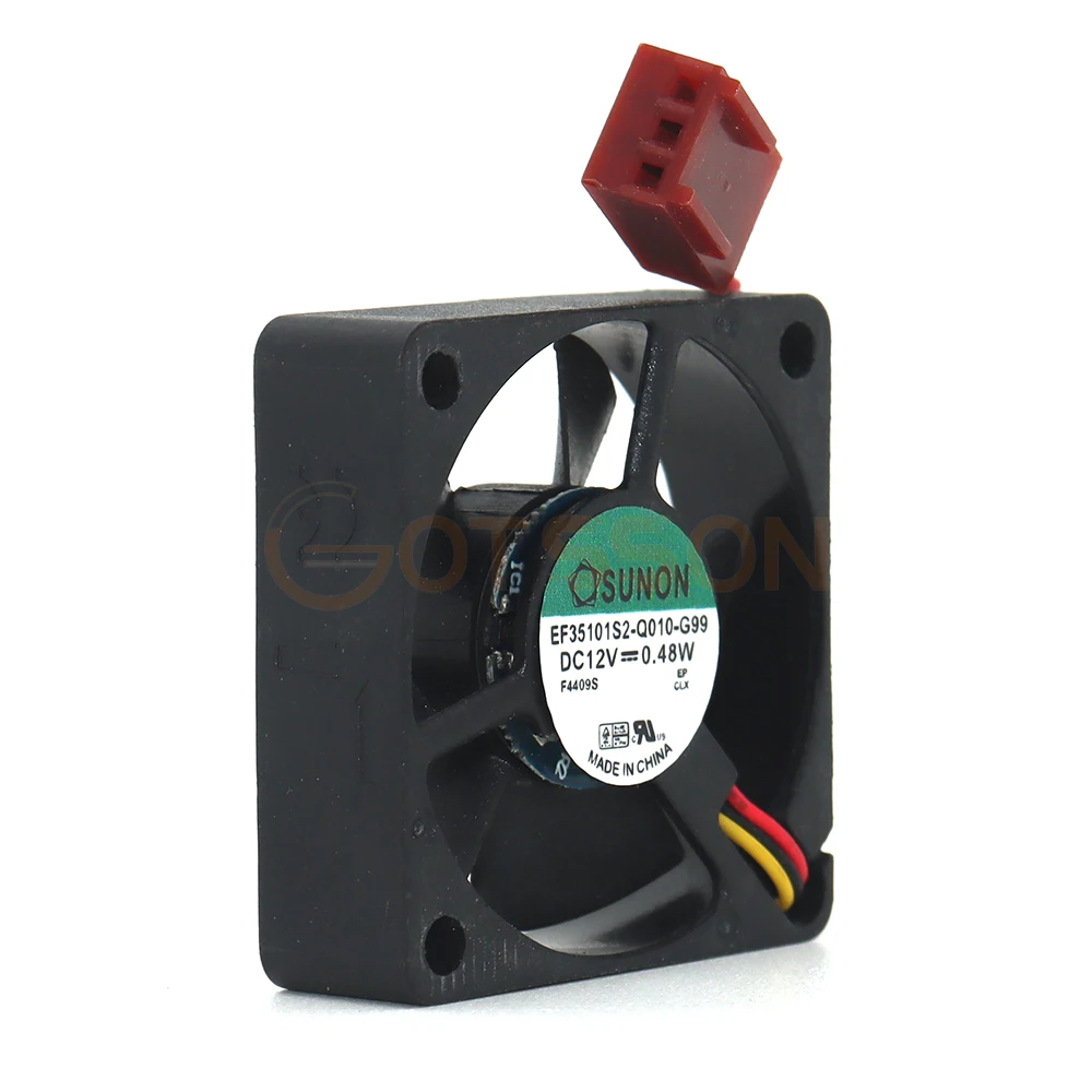 Ventilador de refrigeración para CPU, radiador para ASUS TUF SaberTooth Z87, EF35101S2-Q010-G99, DC12V, 0,48 W, 3,5 CM, nuevo - imagen 3