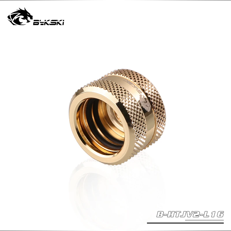 BYKSKI-accesorio de tubo duro, compresión de mano, ajuste de cobre, uso G1/4 'para tubo de rigidez PMMA/PETG, OD12mm/OD14mm/OD16mm, 8 unidades por lote - imagen 5