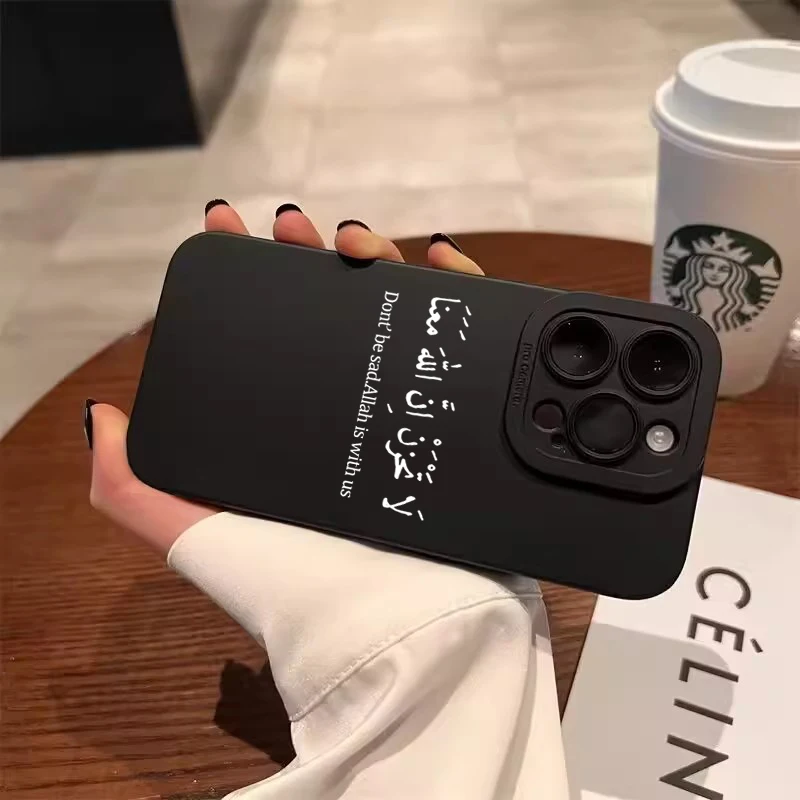 Funda de teléfono con gráficos de letras minimalistas con citas inspiradoras para iPhone 16 Pro Max 16E 15 14 13 12 11 XS X XR 7 8 Plus SE2 3 - imagen 2