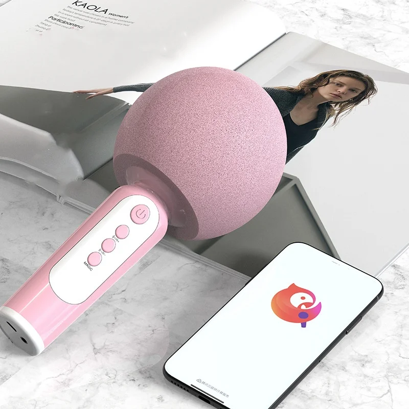 Micrófono multifuncional Bluetooth para niños, sonido adecuado para todos los canciones K, micrófono de transmisión directa de voz Jittery - imagen 4