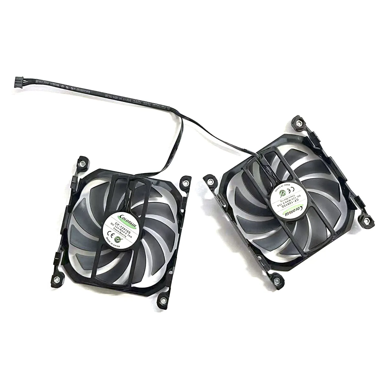 4PIN CF-12915S DC 12V 0.35A adecuado para INNO3D GeForce GTX 1070 1070Ti 1080 1080Ti P104-100 Twin X2 ventilador de repuesto - imagen 4