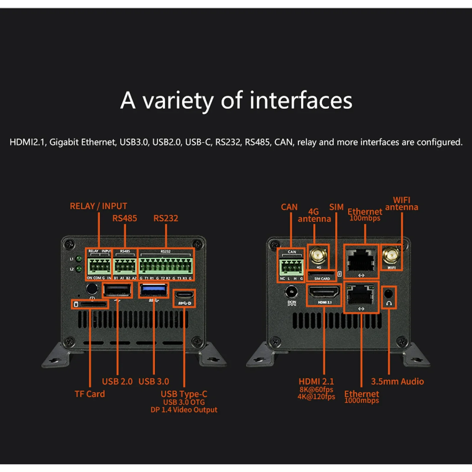 Firefly EC-R3588SPC Rockchip RK3588S nuevo procesador octa-core de 64 bits ordenador Industrial SDK Mini PC Industrial de código abierto - imagen 5