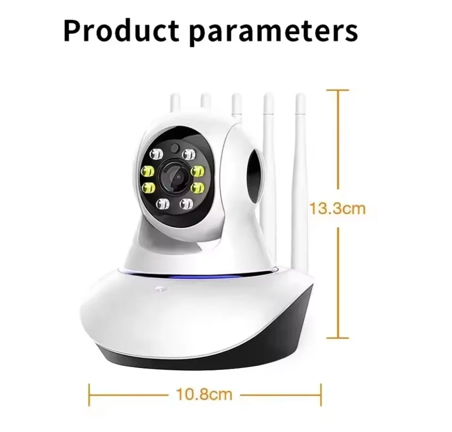 5 antenas Cámara WiFI a todo color HD Protección de seguridad para el hogar 360 ° Monitor de bebé con cámara web de vigilancia de señal fuerte - imagen 5