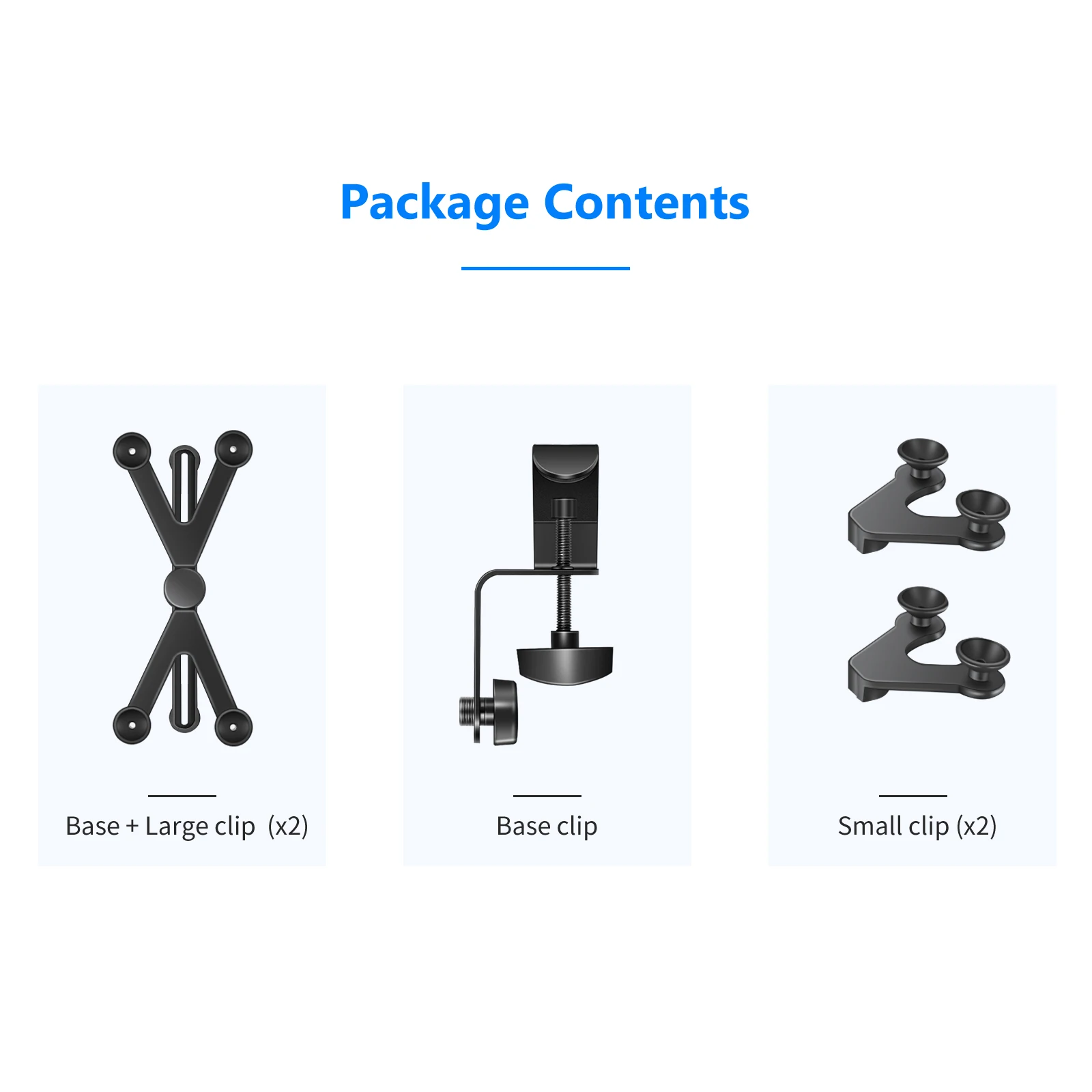 Soporte ajustable para tableta de 7-14 pulgadas, abrazadera giratoria de 360 grados para soporte de micrófono para Apple iPad Pro Air Mini Google Nexus - imagen 4