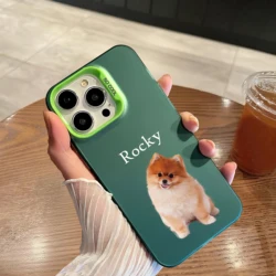 Funda Personalizada iPhone con Foto y Nombre de Mascota