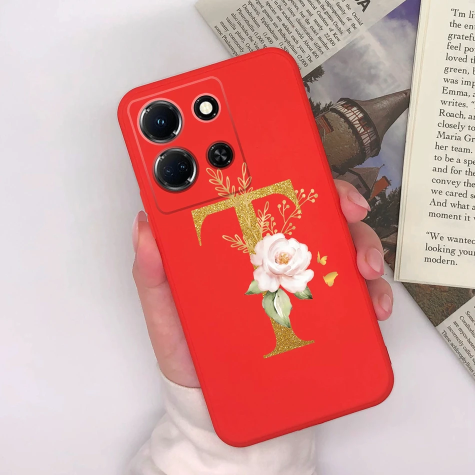 Funda de silicona antideslizante para Infinix Note 30 Pro 30i, carcasa con nombre de 26 letras, mate, para Infinix Note 30 30Pro 30 i - imagen 5