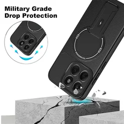 Funda Motorola Moto Edge 60 Pro fibra de carbono anticaídas con imán