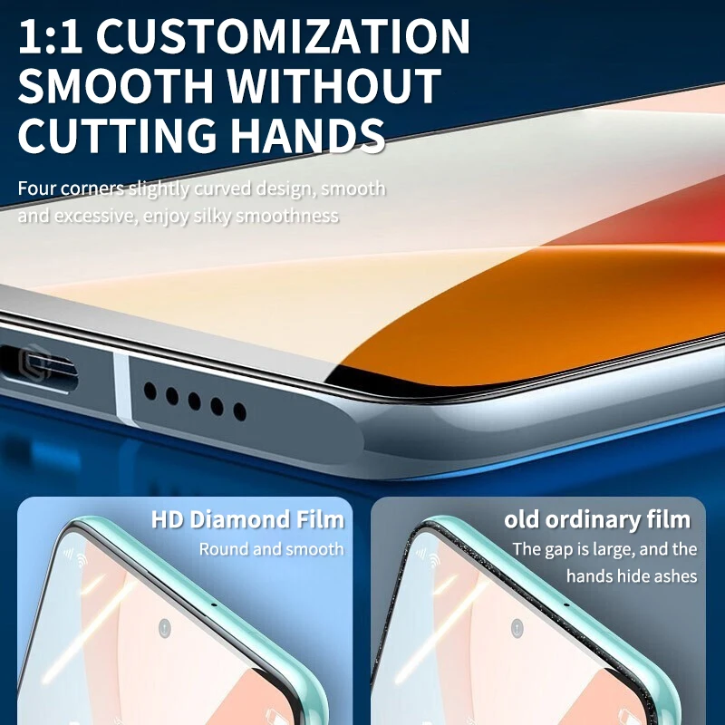 Vidrio Protector completo 80D para Xiaomi Redmi Note 9 Pro Max, Protector de pantalla templado, película de vidrio para Redmi Note 6, 7, 8, 9, 10, 11 Pro, 9S - imagen 4