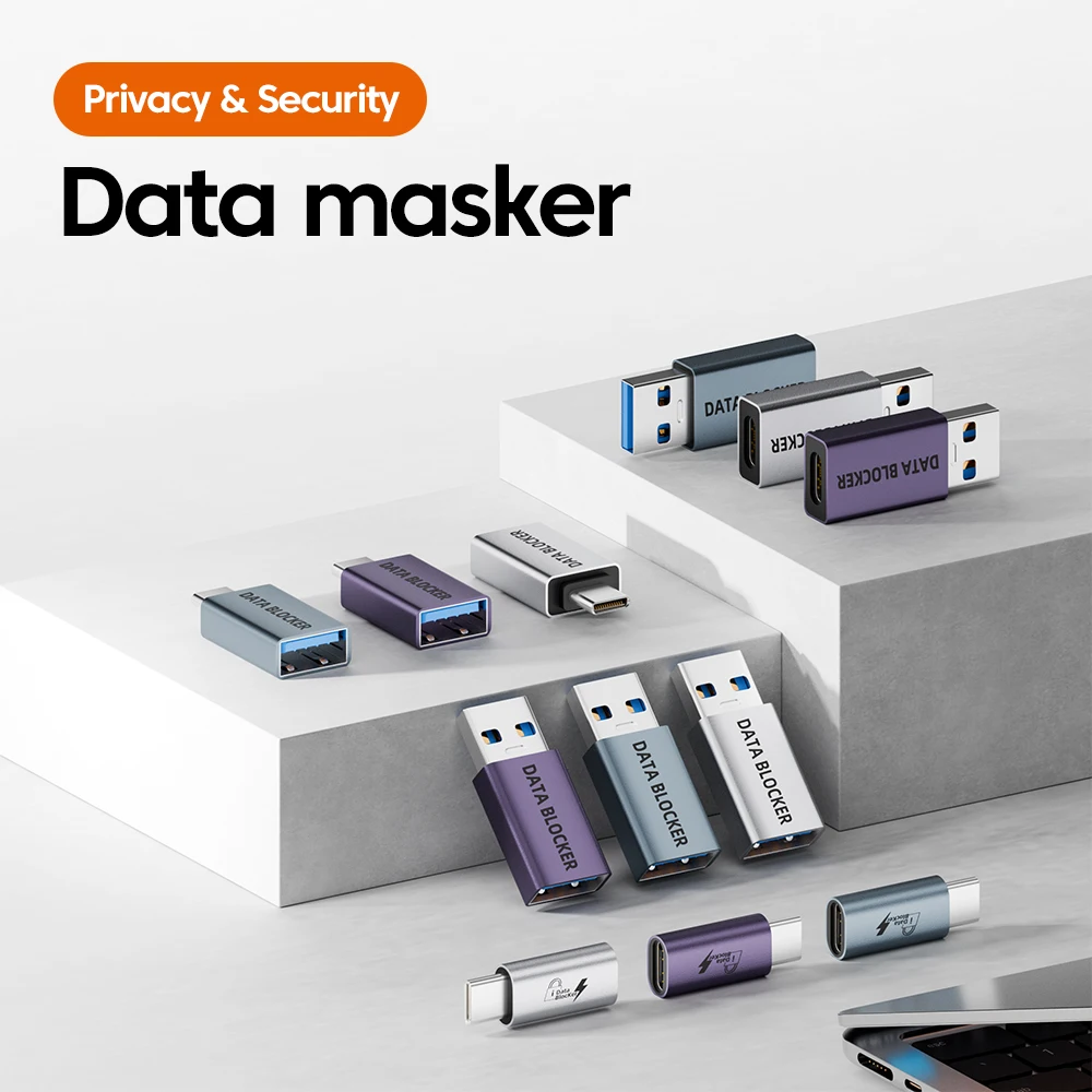 Conectores de carga USB/TYPE-C sin sincronización de datos Bloqueador de datos USB/tipo-c de carga rápida para herramienta de seguridad Protector de dispositivos - imagen 2