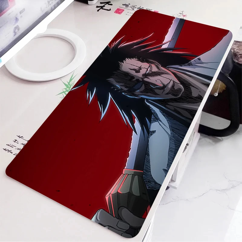 Alfombrilla de ratón Anime Bleach XXL, accesorio para juegos, alfombrilla de ratón grande en blanco y negro, alfombrilla para escritorio de oficina, teclado, alfombra extendida, alfombrillas para ratón - imagen 3