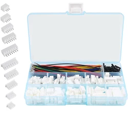 Kit Conectores XH JST 2,54mm Cable Preprensado 2-7 Pines Macho Hembra