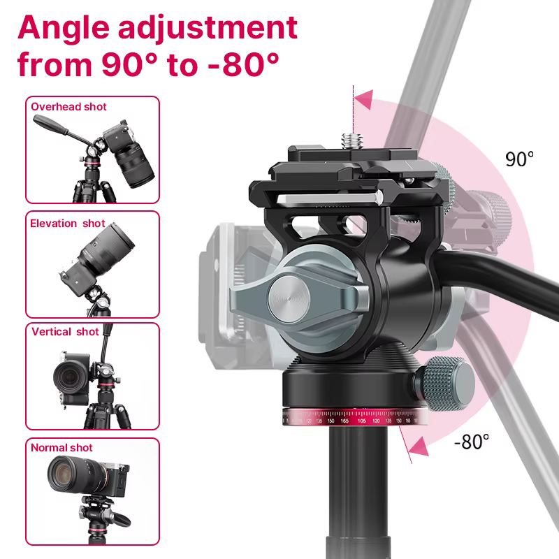 Ulanzi U-190 Cabezal Panorámico Fluido para Trípode DSLR SLR - imagen 2