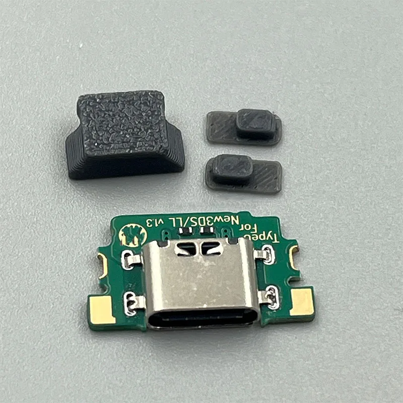 YUXI 1 Juego de puerto USB DIY USB-C tipo C puerto de carga reemplazo para Nintendo nuevo conector de consola 3DS XL LL - imagen 4