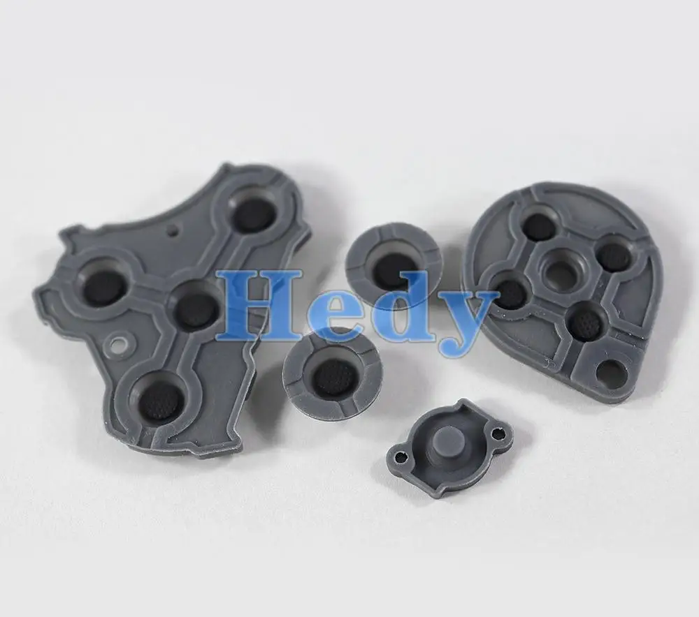 5 Juegos de repuesto para mando de Nintendo GameCube NGC, almohadilla de botón de silicona conductora - imagen 4