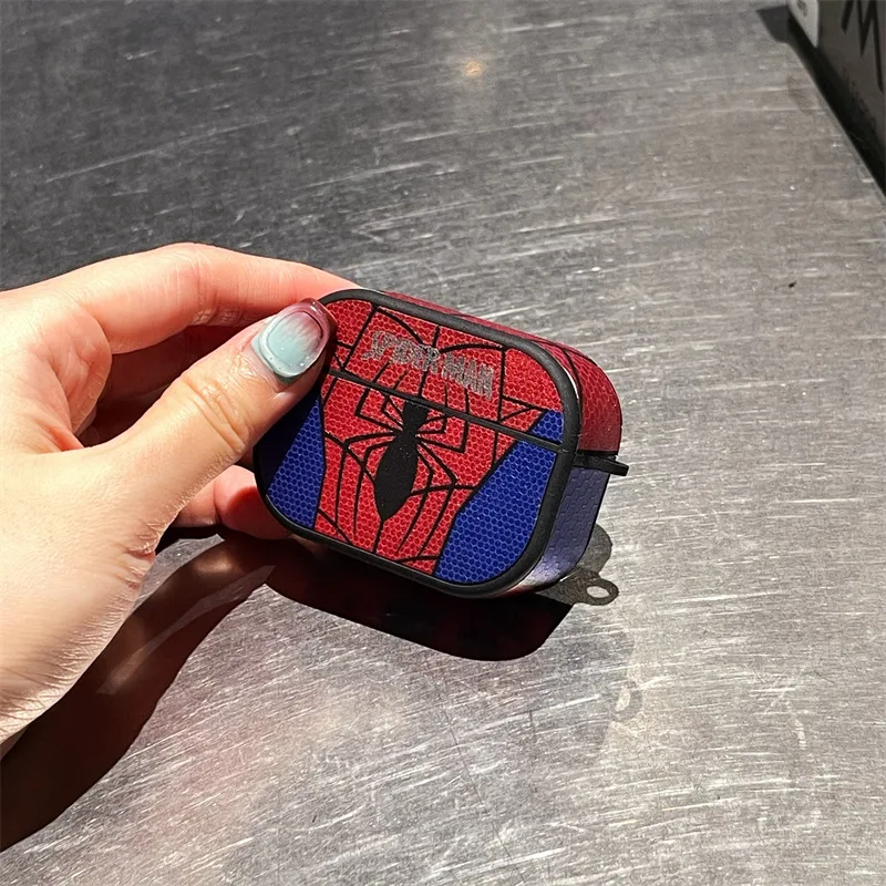 Para Airpods 4 funda 2024, Disney Spiderman PU cuero TPU funda protectora para auriculares para Airpods Pro 3 funda