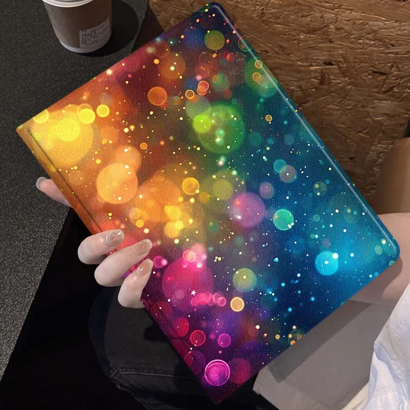 Patrón de arte de burbujas colorido para Samsung Galaxy Tab S11 S10 S9 S8 S7 S6 A10.1 A9 A8 A7 10,1 Lite FE Plus pulgadas funda para tableta - imagen 3