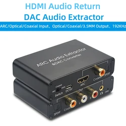 Convertidor DAC Audio HDMI ARC a SPDIF Óptico Portátil