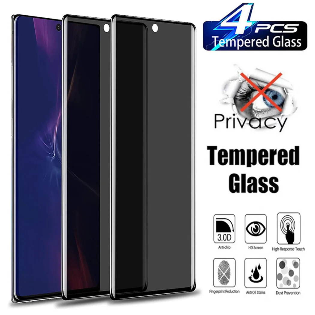 Protector de pantalla de privacidad para HuaWei Honor X9a Honor X9b/Magic 5 6 Pro Lite, película de vidrio templado antiespía, 2/4 Uds.