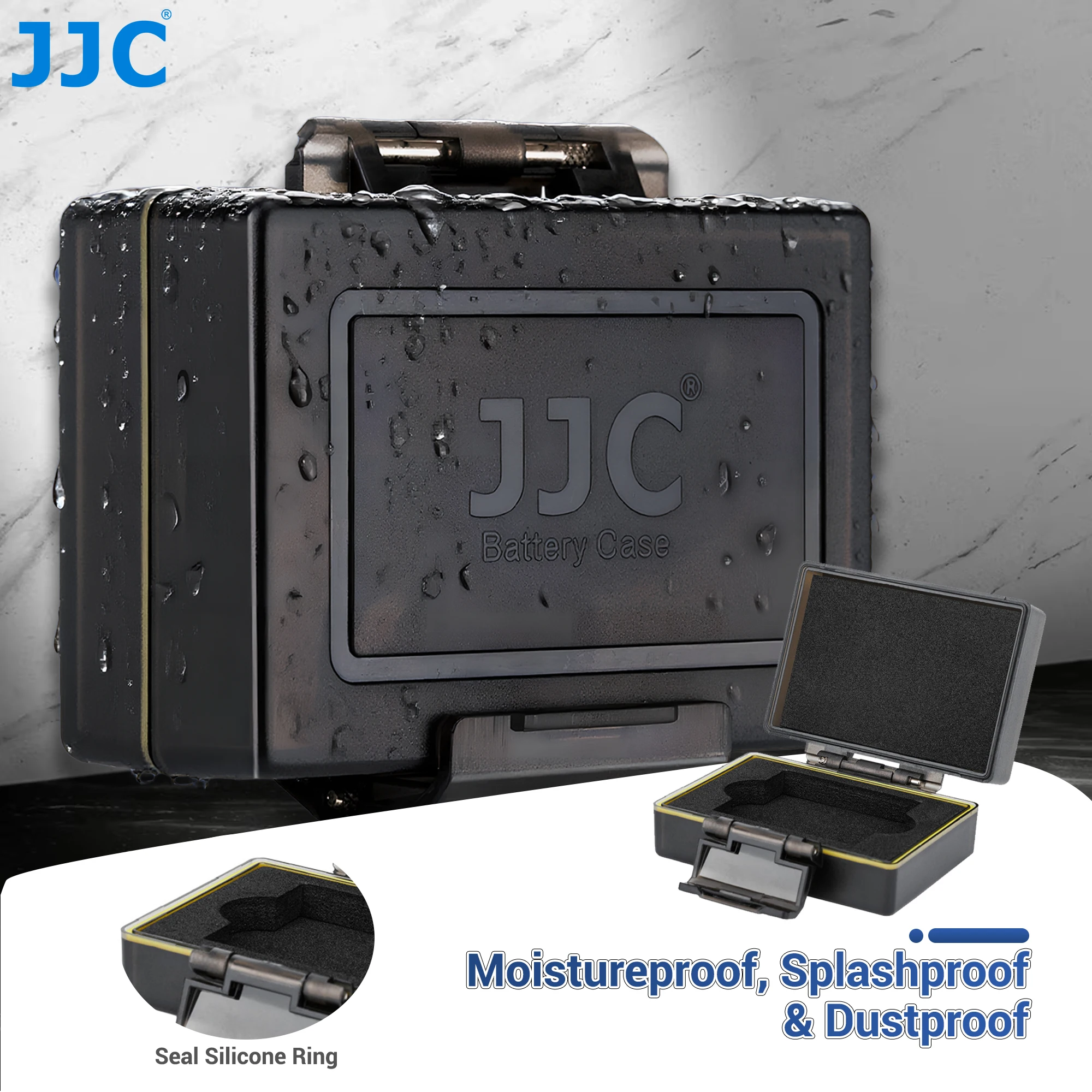 JJC-funda protectora para batería de cámara, caja para Ricoh DB-110 Olympus LI-90B, organizador de batería para cámara Digital portátil, funda para tarjeta de memoria - imagen 5