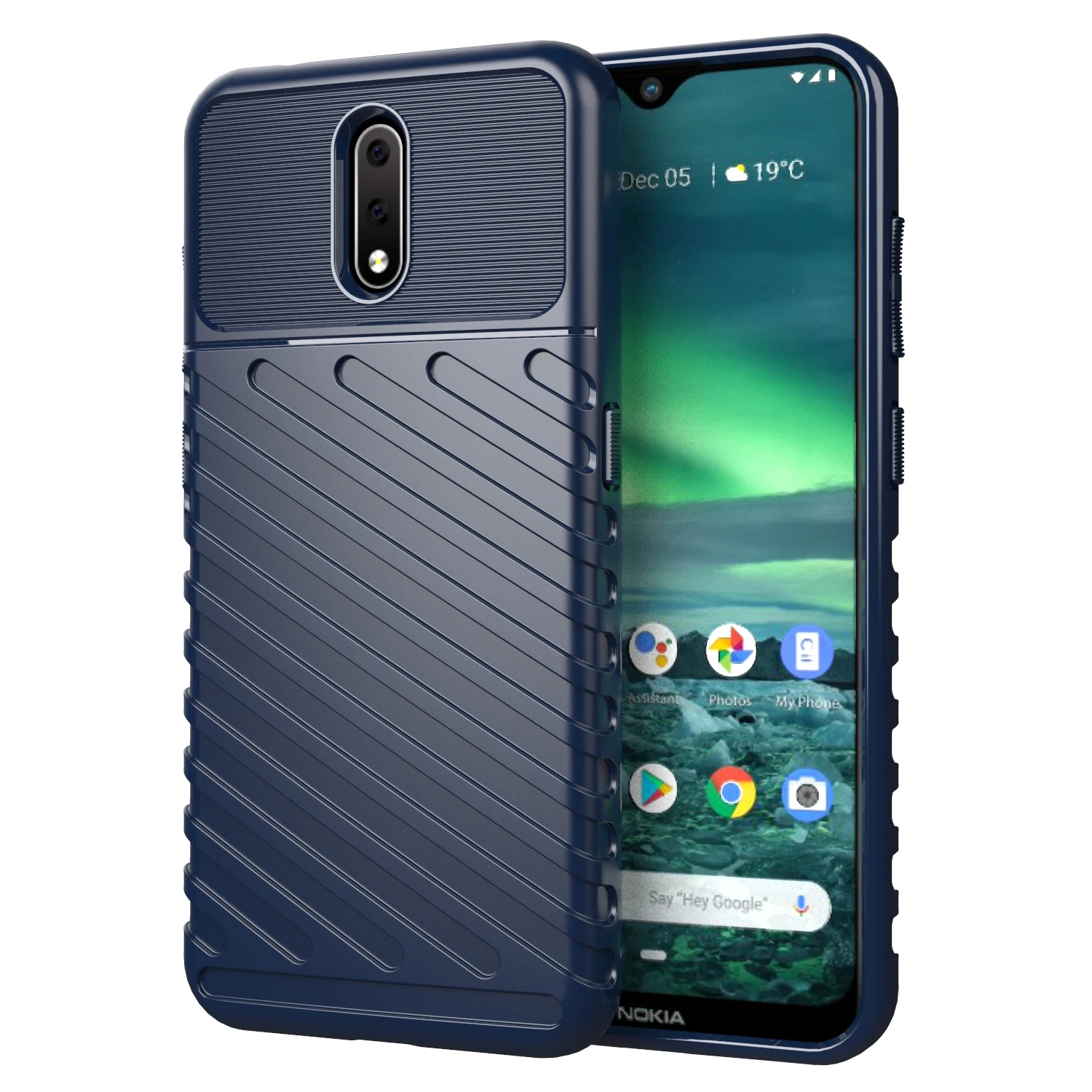 Funda de silicona a prueba de golpes para Nokia 2,3, carcasa de lujo - imagen 5