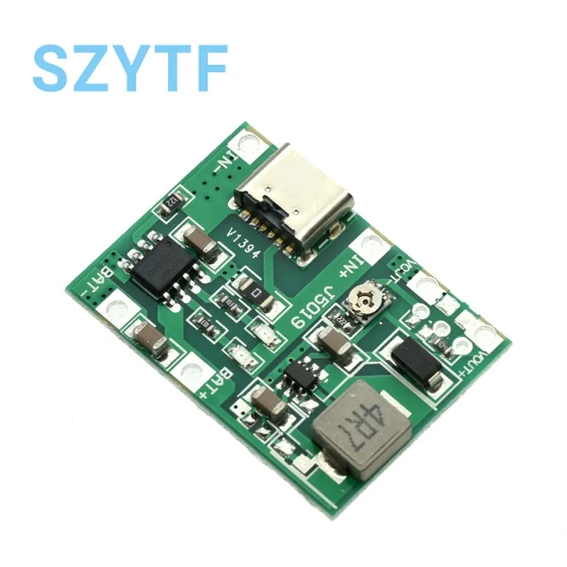 Módulo de batería 18650 de 1-50 piezas: 3,7 V/4,2 V, compatible con 5 V a 9 V, carga, refuerzo, descarga, salida ajustable de 2 A - imagen 4