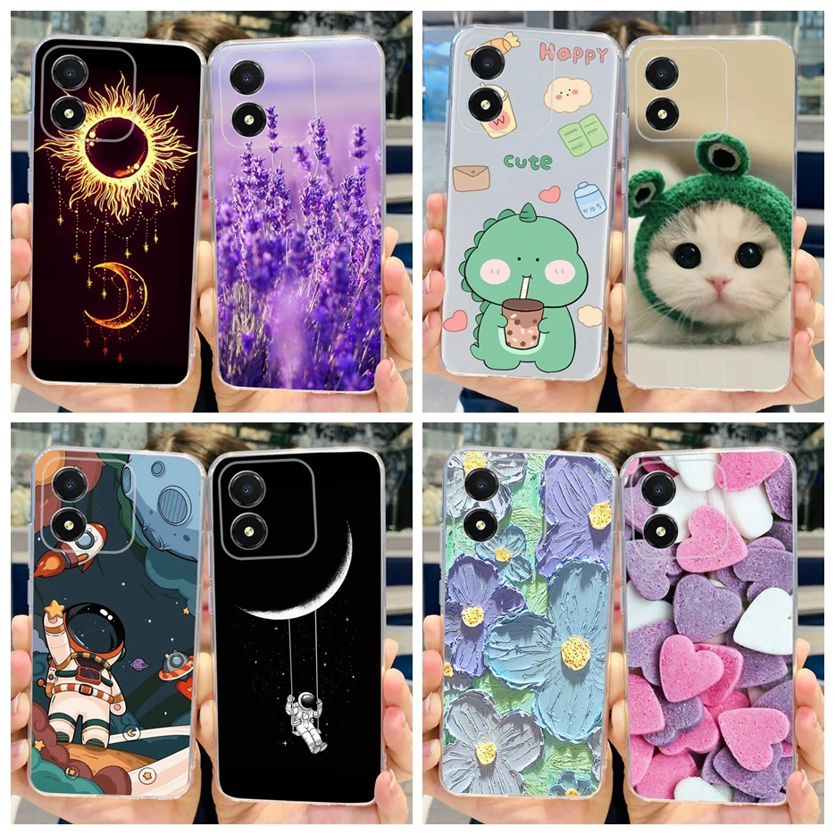 Para Honor X5 2023 funda nueva moda colorida funda pintada para HonorX5 Fundas de silicona suave funda de teléfono para Honor X5 X 5 bolsas