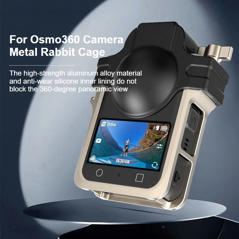 Para DJI OSMO 360 aleación de aluminio jaula de conejo marco protector interfaz de zapata fría extendida jaula de liberación rápida accesorios de cámara