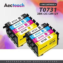 Aecteach Cartucho de Tinta Compatible Epson Stylus TX400/TX409