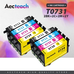 Aecteach Cartucho de Tinta Compatible Epson Stylus TX400/TX409