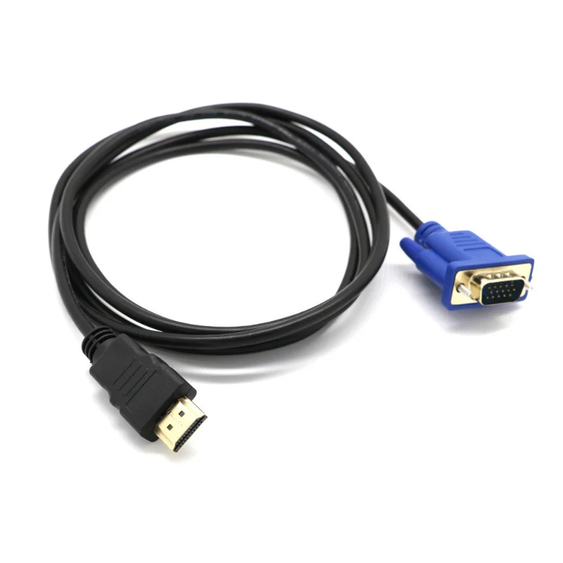 Adaptador de vídeo de alta calidad HDMI compatible con Cable VGA macho a macho de 1,8 M solo para reproductor HD a HDTV - imagen 5