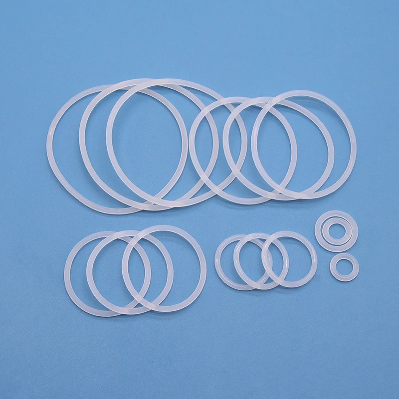 10/50 Uds VMQ junta tórica CS 2,4mm OD 6 ~ 60mm arandela impermeable blanca anillo redondo de silicona en forma de O de calidad alimentaria - imagen 4