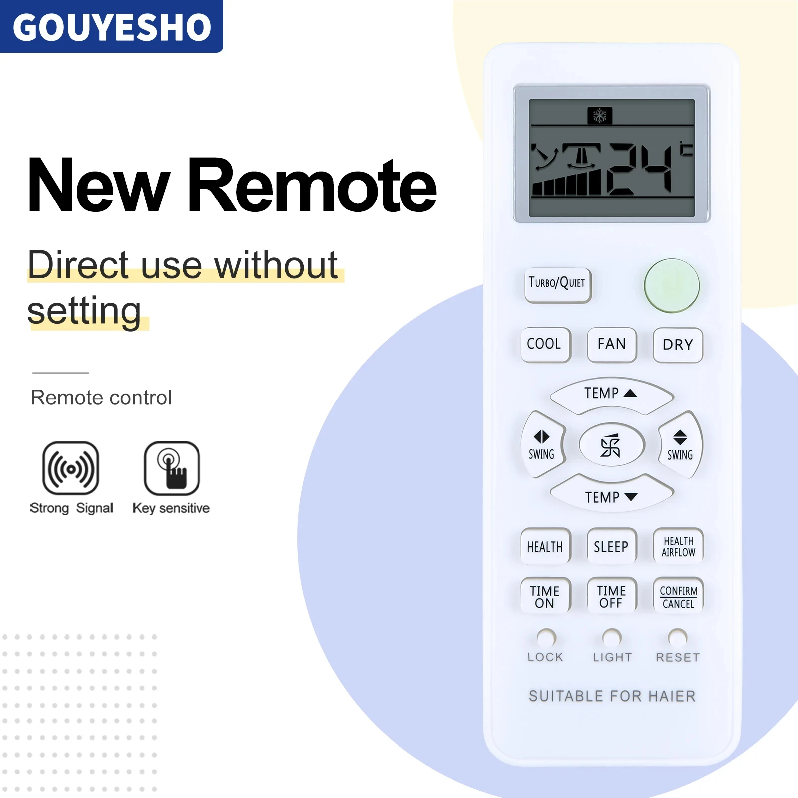 Mando a distancia de repuesto para aire acondicionado Haier, nuevo, 0010401715BW, V9014557 G85