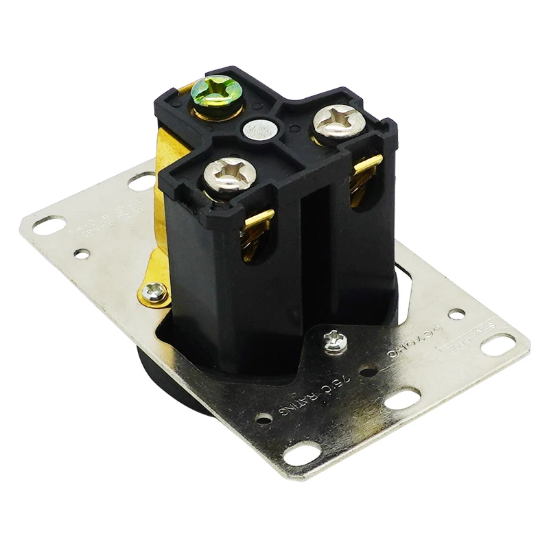 Negro NEMA 6-50R 3 polos industrial socket generator panel de control power socket conector - imagen 2