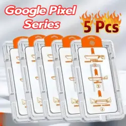 5 uds para Google Pixel 10 9 9a Pro XL 8A 8 5G 7 Pro 7A Protector de pantalla vidrio templado con huellas dactilares sin burbujas de polvo fácil de instalar