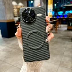 Funda Xiaomi POCO F7 Ultra/Pro de fibra de carbono con MagSafe