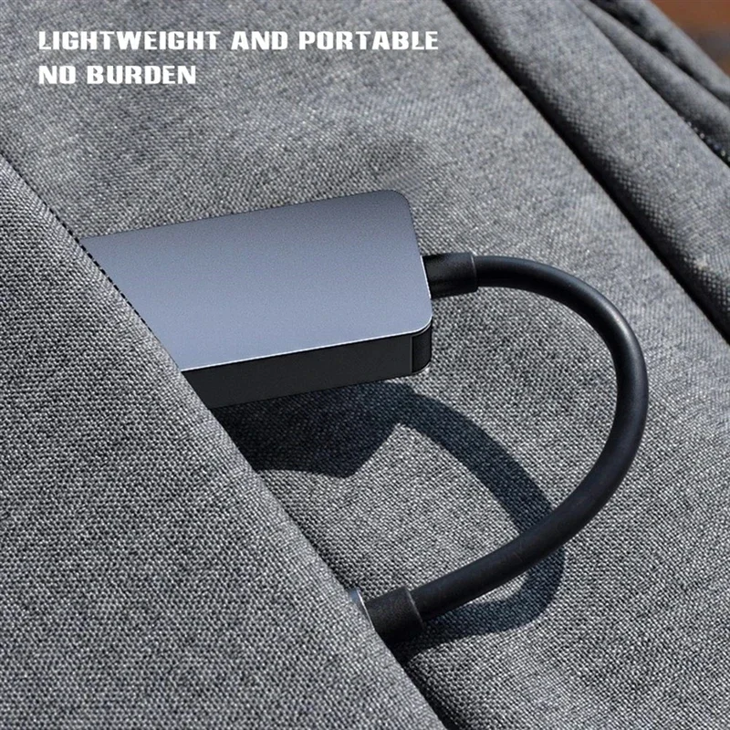 Adaptador Gigabit Ethernet de 2500Mbps USB 3,0 tipo C a RJ45 2,5G convertidor de tarjeta de red Lan Hub para Windows 8,1/10/11 para PC portátil - imagen 4