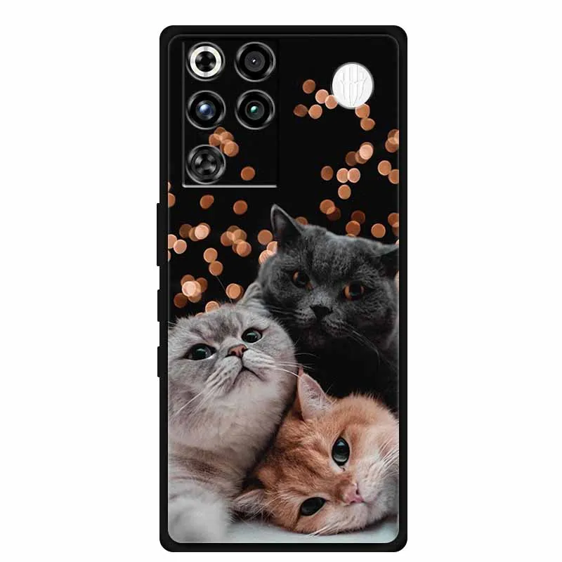 Para RedMagic11 Pro funda versión Global estilo tecnológico minimalista funda de silicona suave negra para ZTE Nubia RedMagic 11 Pro fundas de teléfono - imagen 2