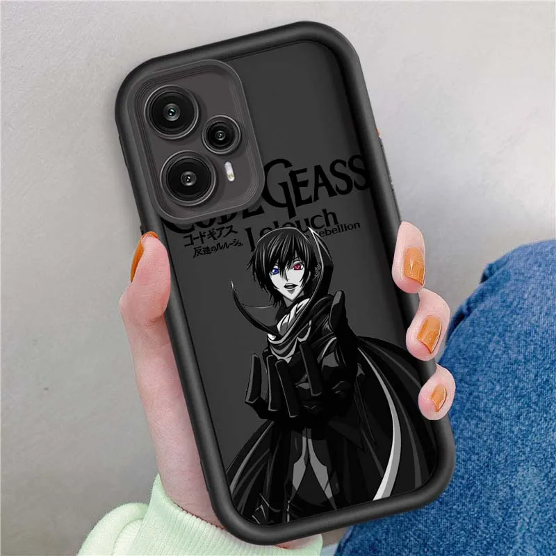 CÓDIGO de Anime GEASS Rebellion cubierta para Xiaomi Poco X3 X4 X5 X6 X7 C65 C75 M4 M5 M5S F6 F4 F5 Pro GT NFC caja de teléfono con escalera ocular - imagen 2